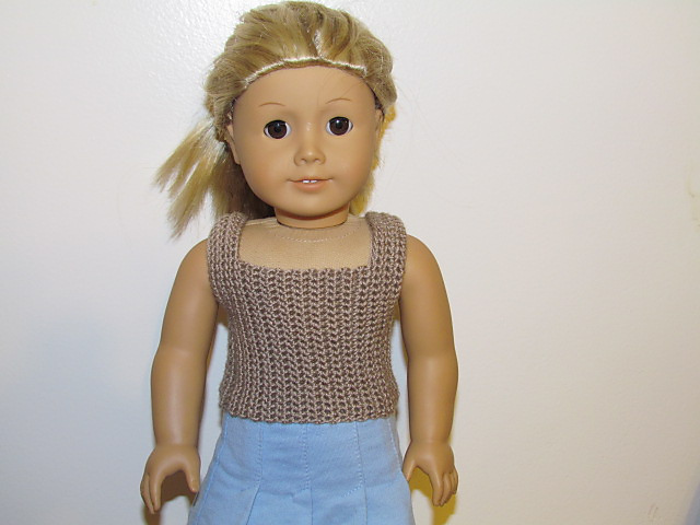 Ladder Back Tank Top Fits American Girl/18 inch