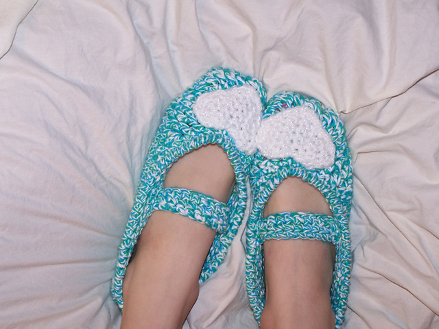 Children’s Bow or Heart Slippers