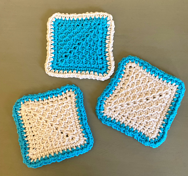 Quick Tunisian Coasters