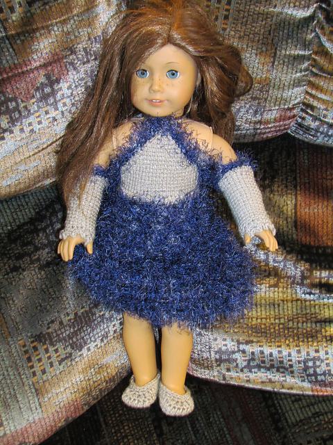American Girl/18 inch Fun Fur-tastic Dress Set