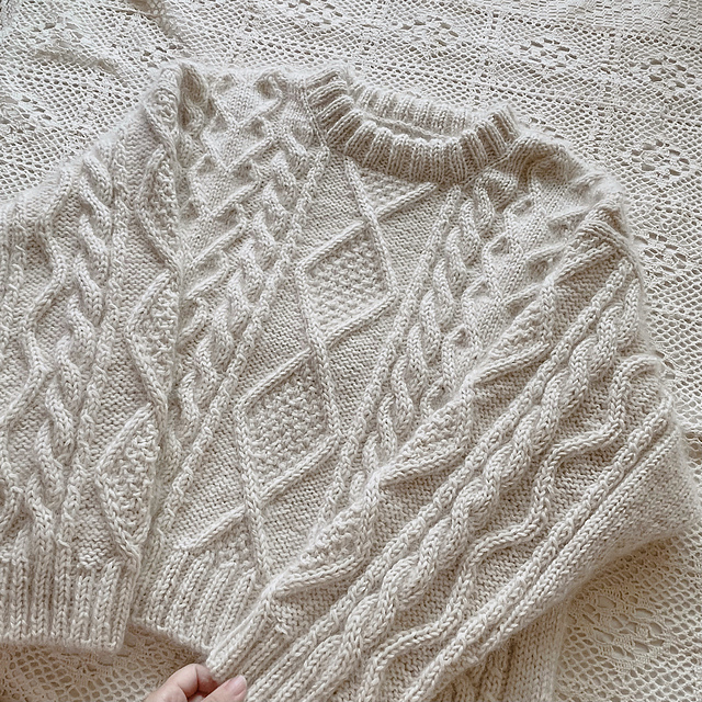 Ravelry: Heart Chain Sweater pattern by From Mayo