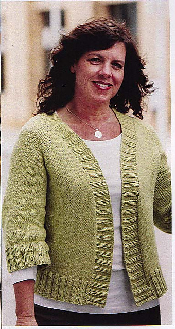 Apple Green Silk Cardigan