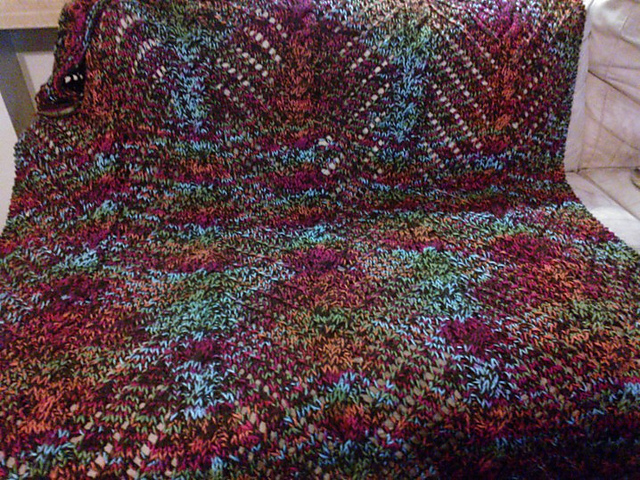 Cables & Chevrons Afghan