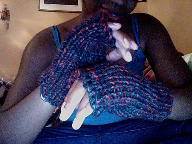 4 Hour Fingerless Mittens