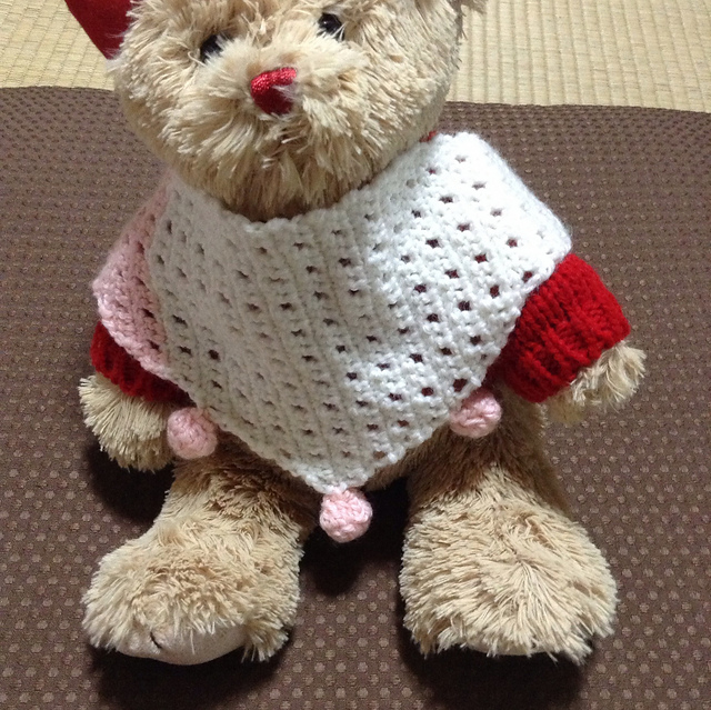 #5 Crocheted classy bib かぎ針編みのおしゃれスタイ