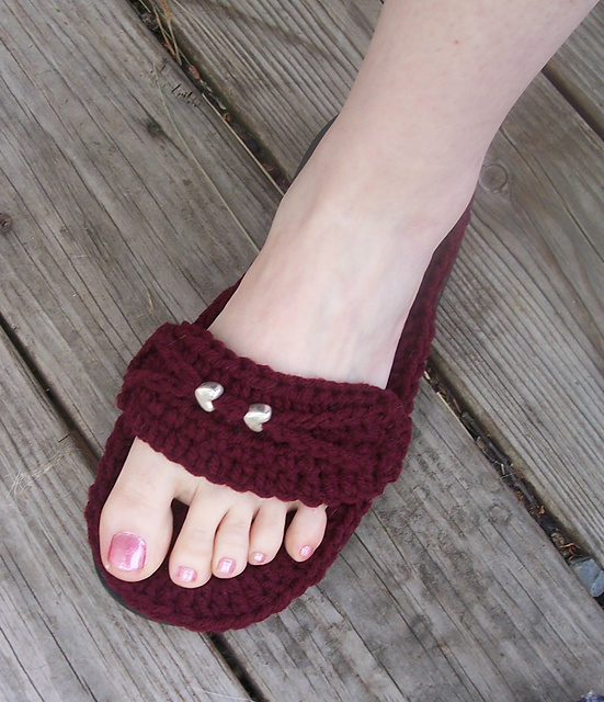 Chocolate Beaded Sandals