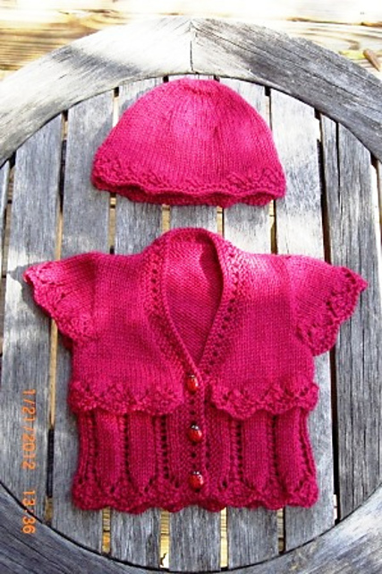 Design C - Lace-bottom Cardigans