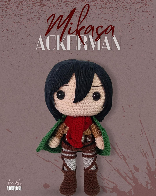 Mikasa Ackerman Amigurumi