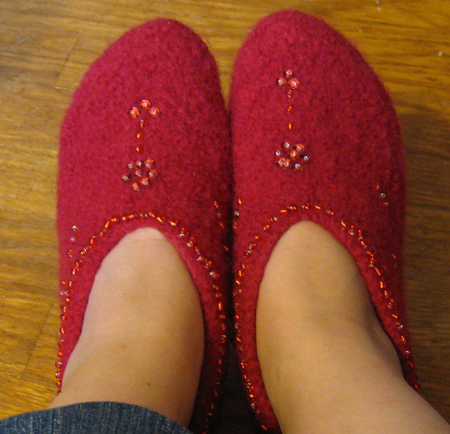 Felted Ladies Booties