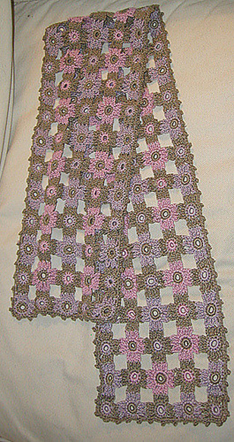 Flower Motif Scarf