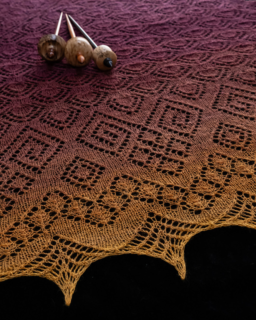 Dragon Flower Shawl
