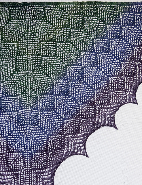 Hummingbird Feathers Shawl