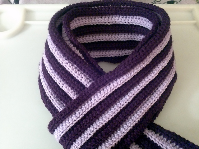 Easy Striped Scarf