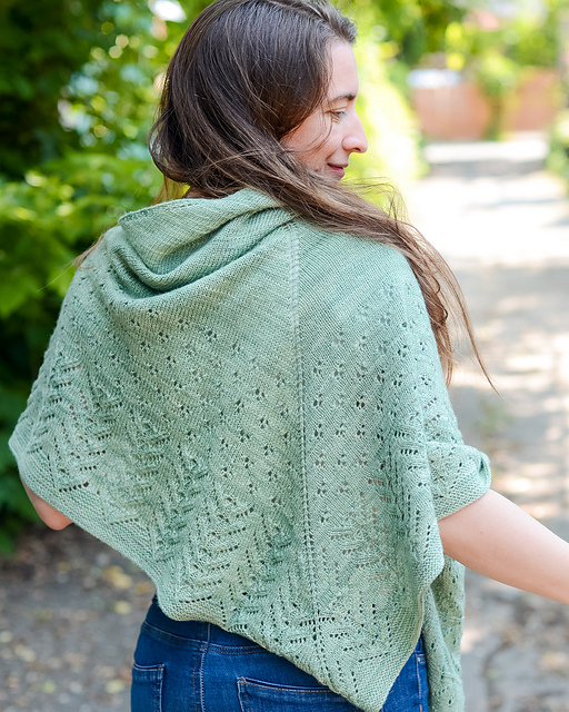 green lace shawl
