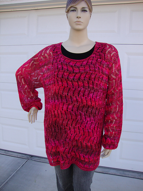 Delicato ZigZag Lace Tunic
