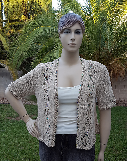 Beaded Diamond Cardigan