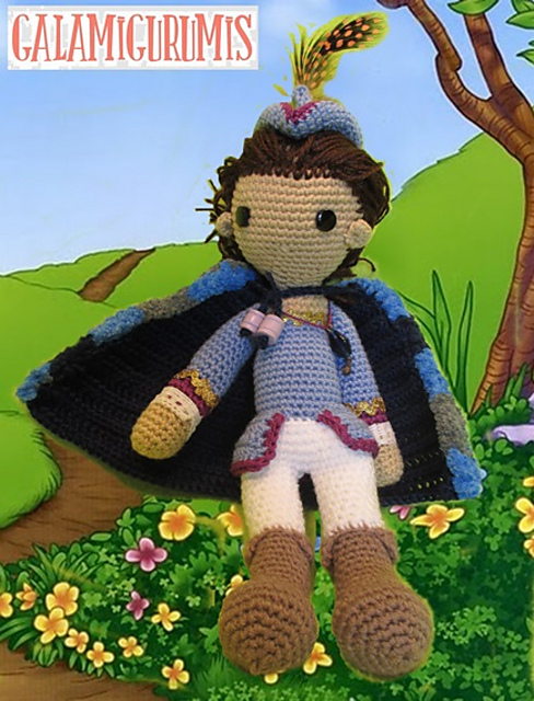 El Príncipe Azul, amigurumi