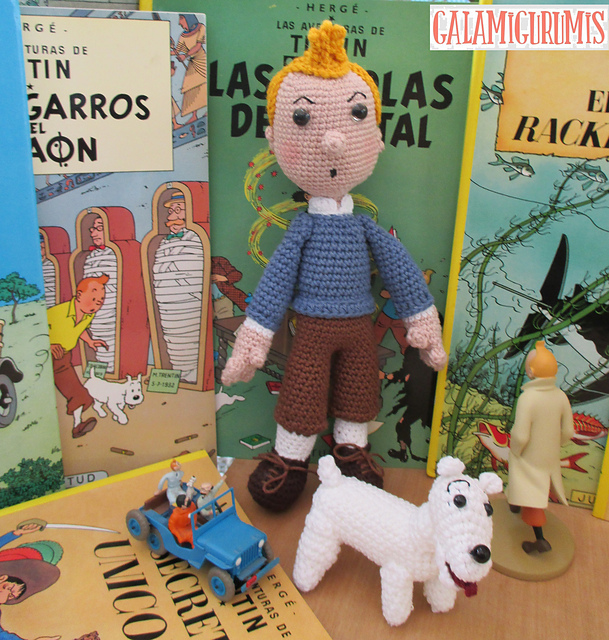 Tintin y Milú Amigurumis
