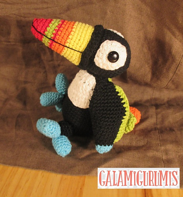 Tucán Amigurumi