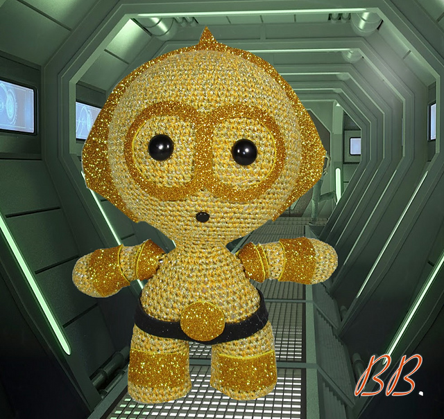 Robot C3PO Amigurumi