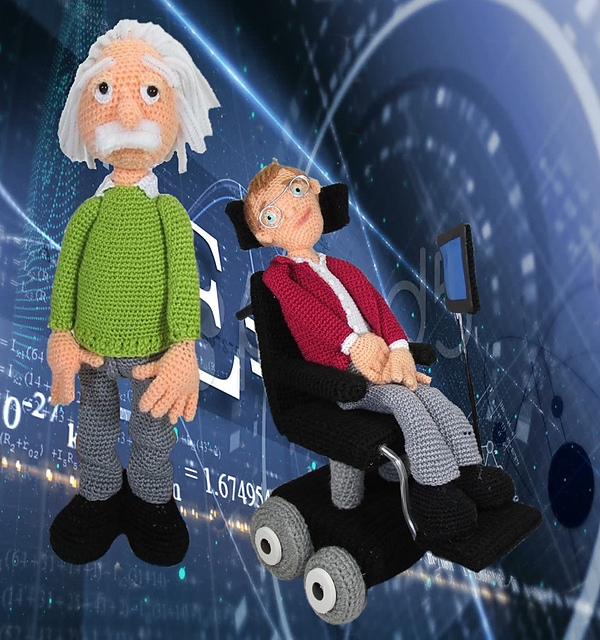 Stephen Hawking y Albert Einstein