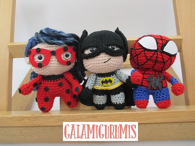 Superpeques: Batman, Ladybug, Spiderman
