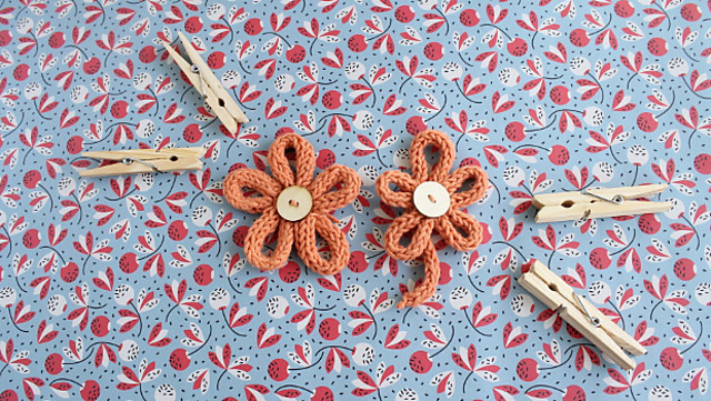 I-cord flower applique