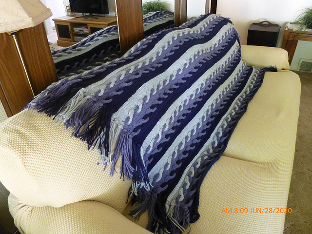 Bold Braid Afghan #B-247