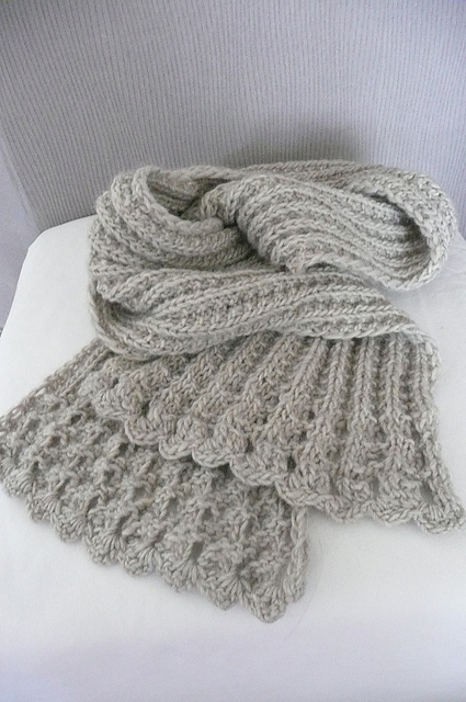 Bulky Ribbed Scarf