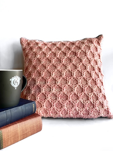 Lattice Point Knit Pillow