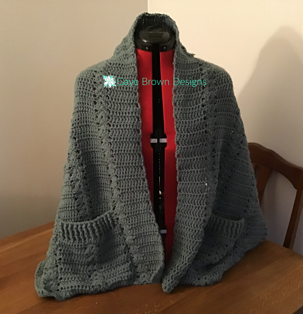 Grey Skies Pocket Shawl
