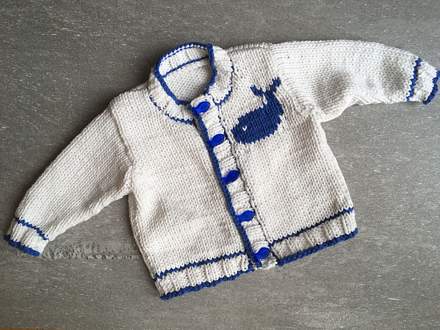 Ravelry: Little Whale Chunky Cardigan pattern by Carolynne Kollar