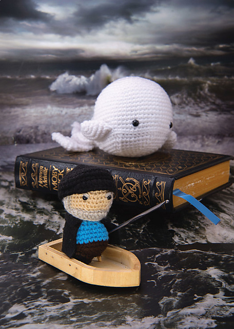 Moby-Dick (white whale) and Captain Ahab