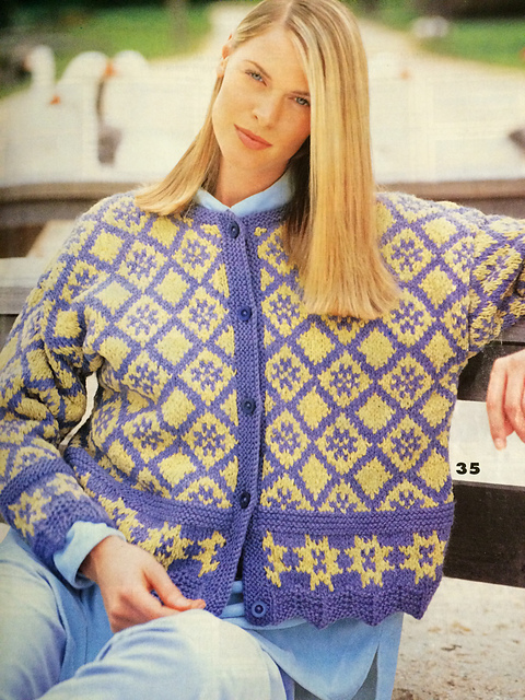 #35 Snowflake Cardi