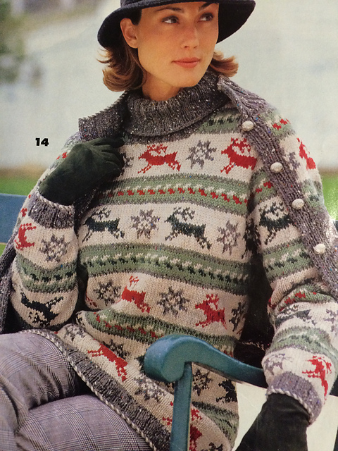#13 Reindeer Cardigan