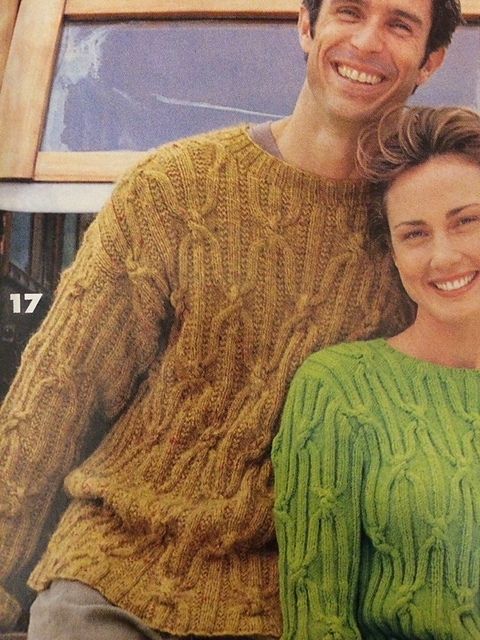 Ravelry: #17 Men's Knotted Cable Pull pattern by Norah Gaughan