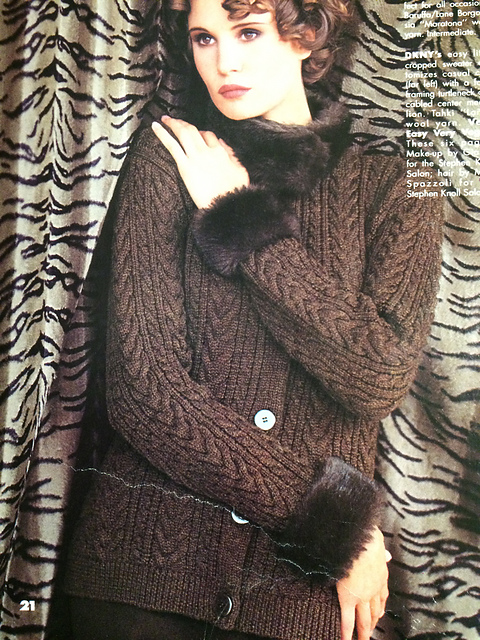 #21 Fur Accented Cardigan