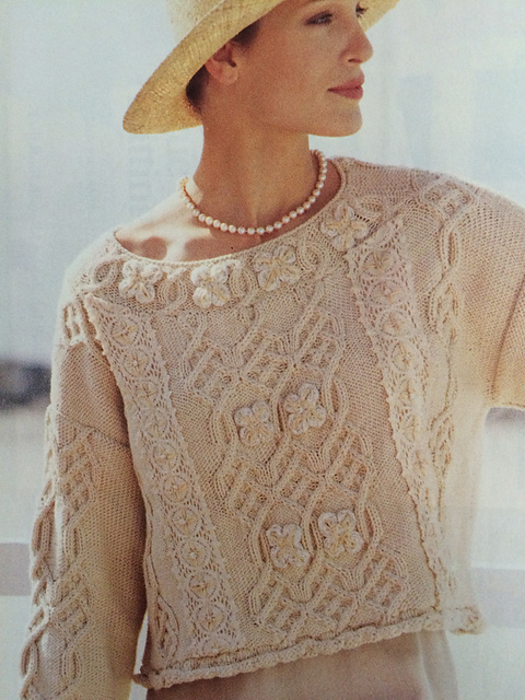 #05 Applied Lace Cabled Pull