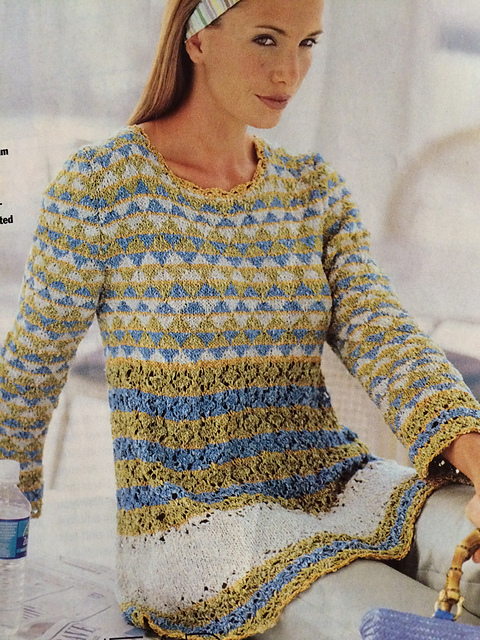 #11 Lacy Colorwork tunic