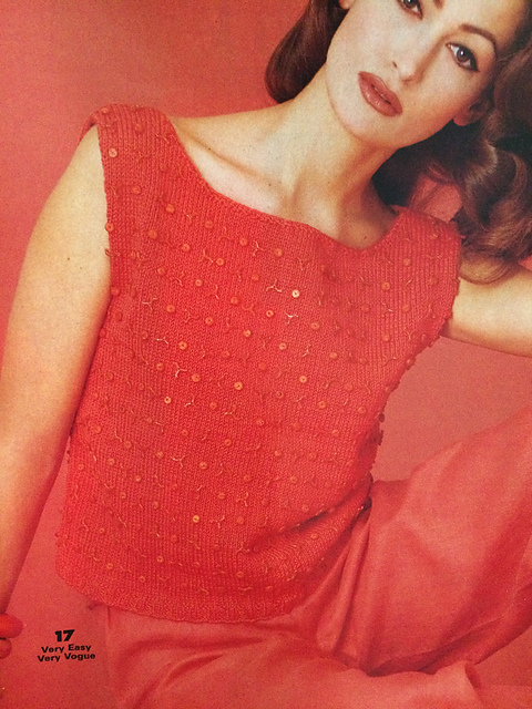 #17 Coral Beaded Tank