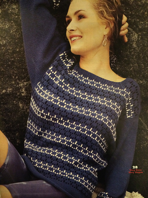 #28 Slip Stitch Pattern Pull