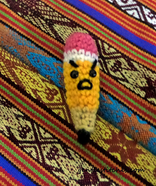 amigurumi brave little pencil