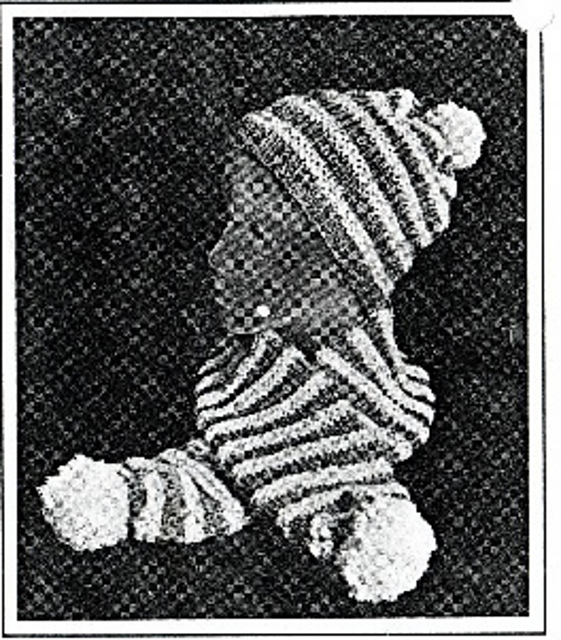 Cap and Scarf in Stripes
