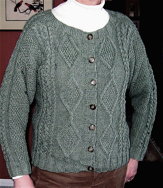 Cabled Cardigan