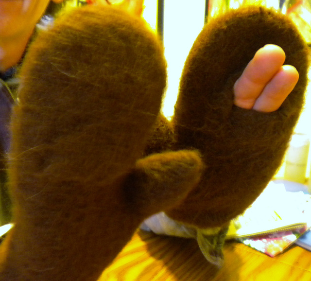 In N Out Mittens (Felted)