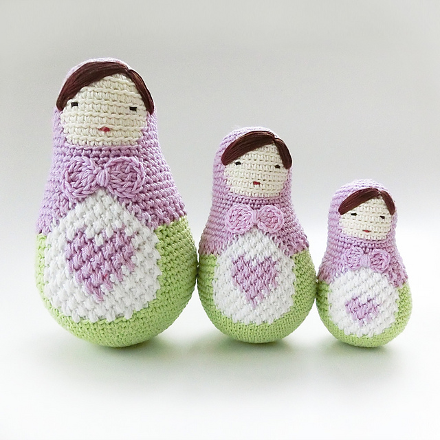 Amigurumi Ela the Matryoshka doll