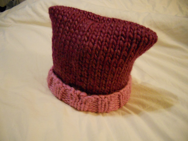 Hat with Contrast Turn Back