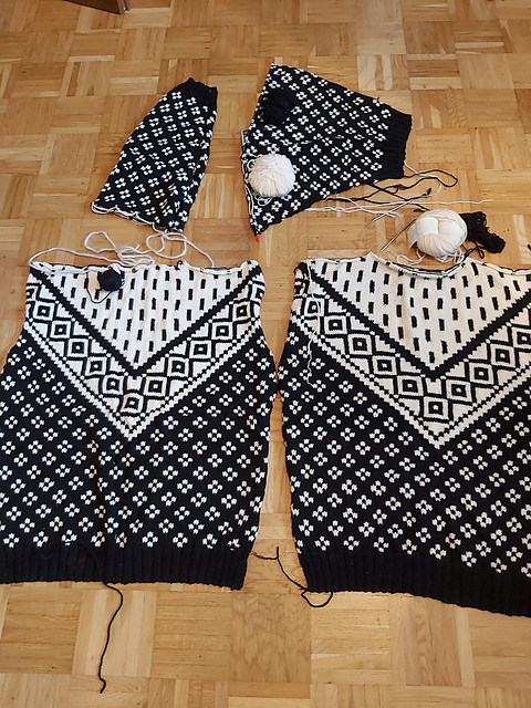 Muster auf Zack 1 - Pulli mit Muster und V-Passe