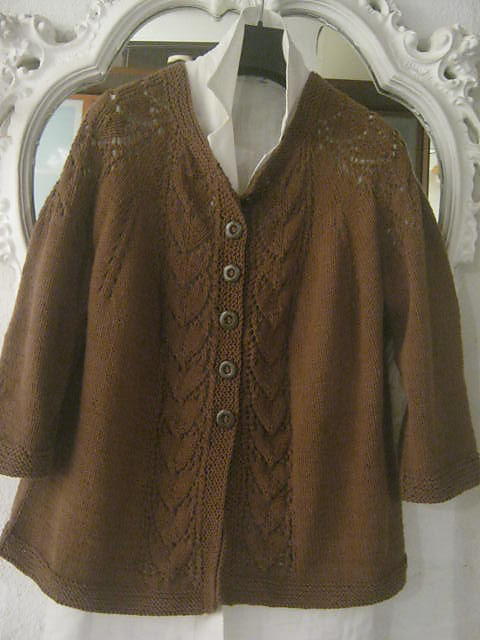 Cardigan/gilet Gerry Weber Marron Glacé Avec Fils Argentés - Taille 36 Pour Femme