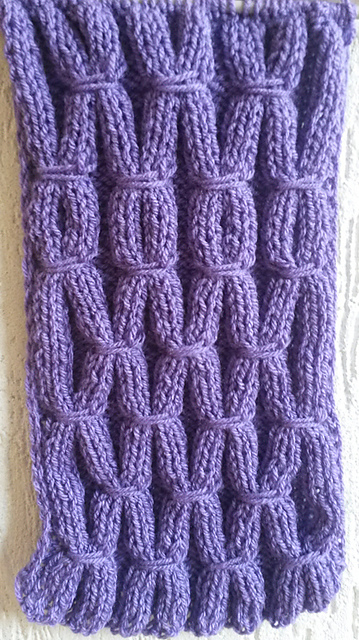 Scarf big Corn stitches